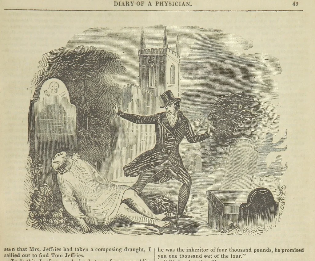 An illustration from Manuscripts from the Diary of a Physician, 1844, leaf 329