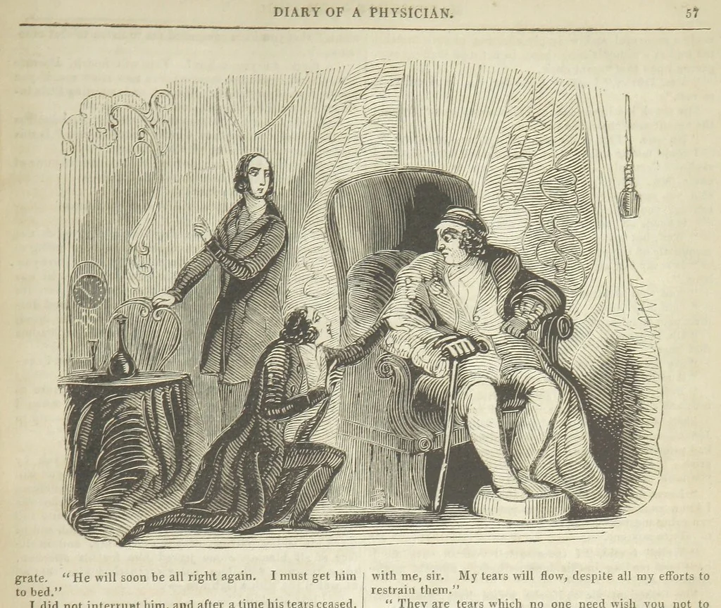 An illustration from Manuscripts from the Diary of a Physician, 1844, leaf 337