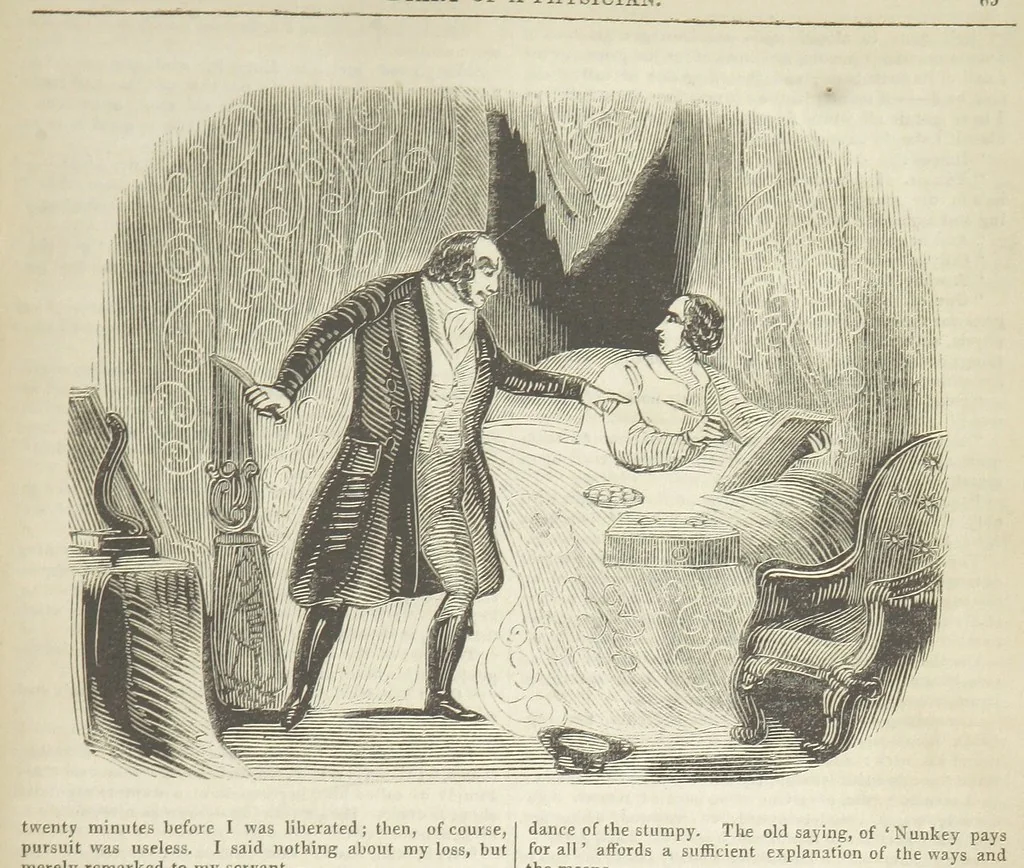 An illustration from Manuscripts from the Diary of a Physician, 1844, leaf 345
