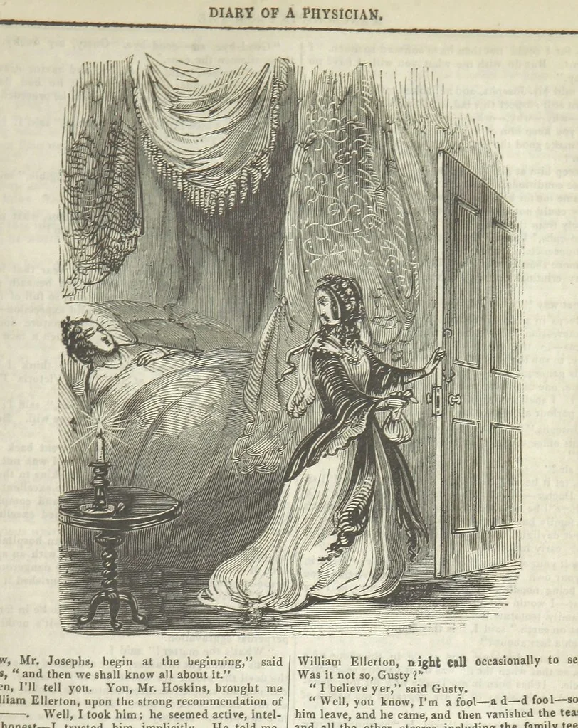 An illustration from Manuscripts from the Diary of a Physician, 1844, leaf 385