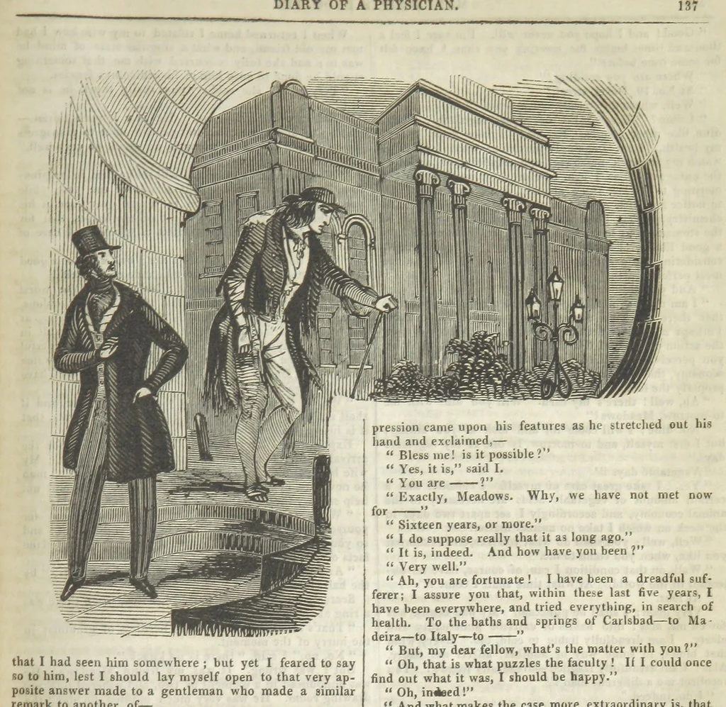 An illustration from Manuscripts from the Diary of a Physician, 1844, leaf 417