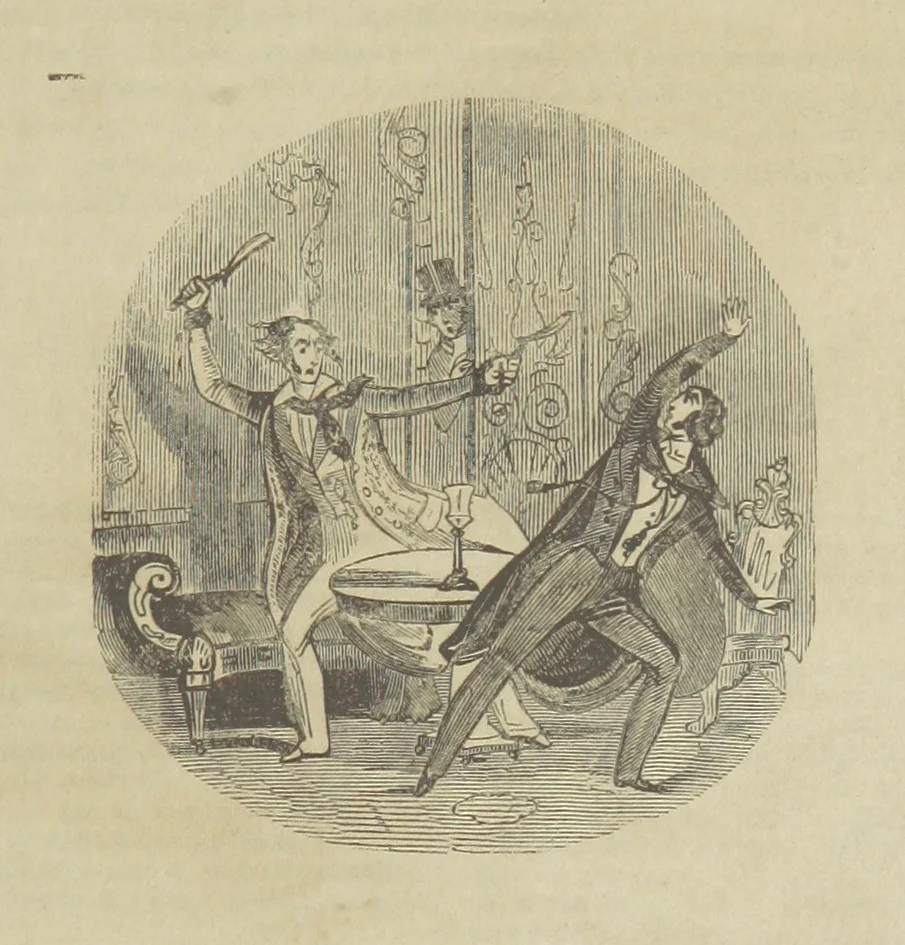 An illustration from Manuscripts from the Diary of a Physician, 1844, leaf 7