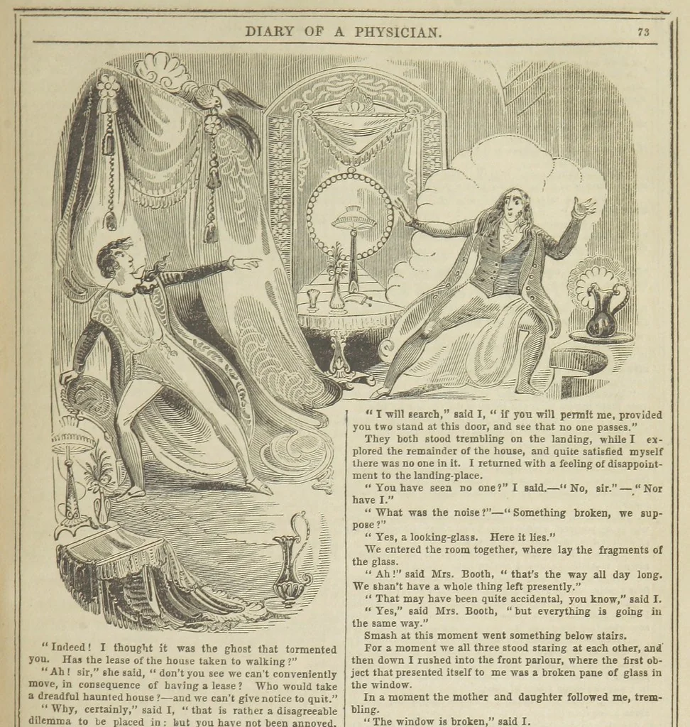 An illustration from Manuscripts from the Diary of a Physician, 1844, leaf 79