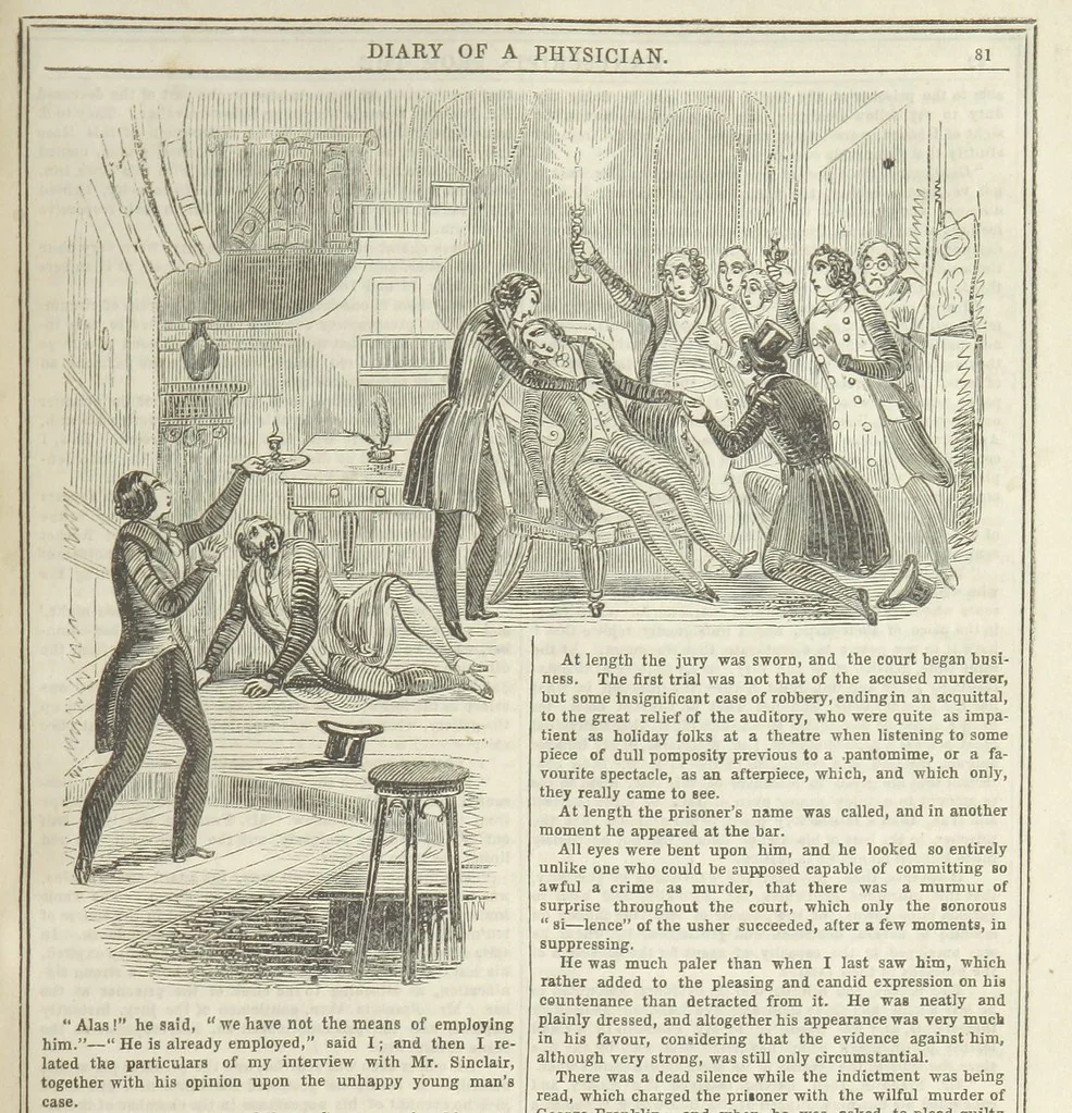 An illustration from Manuscripts from the Diary of a Physician, 1844, leaf 87