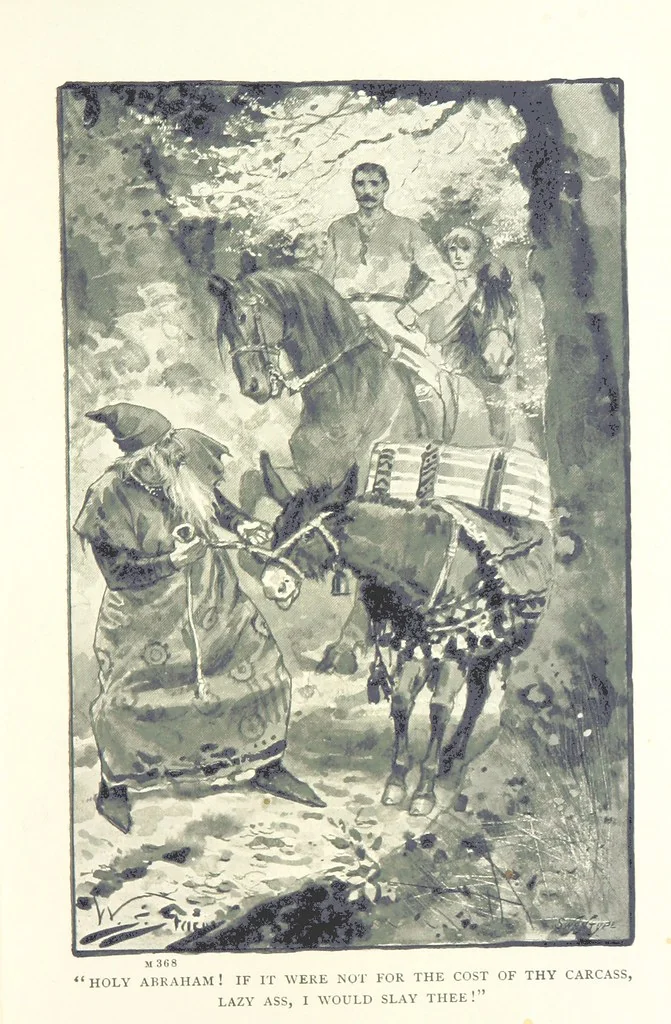 An illustration from A Stout English Bowman: being a story of chivalry in the days of Henry III., etc, 1898, leaf 57