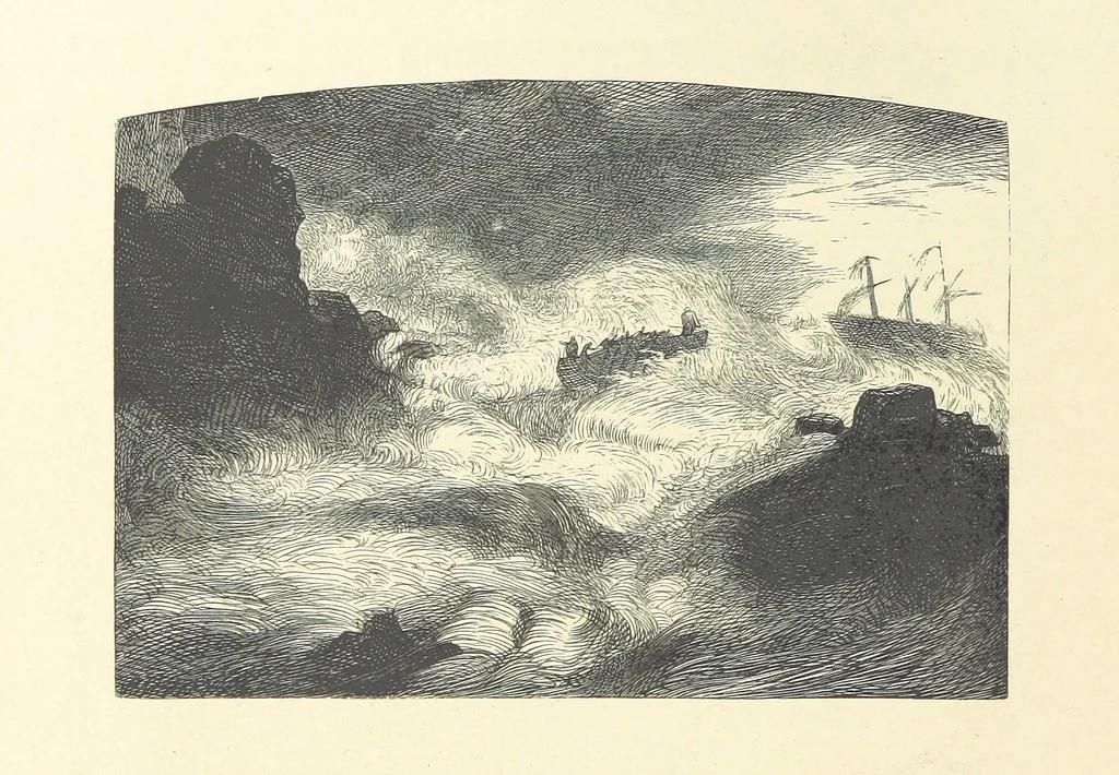 An illustration from Picture Posies. Poems chiefly by living authors, and drawings by F. Walker, J. W. North, A. B. Boughton [and others] ... Engraved by Dalziel Brothers, 1874, leaf 132
