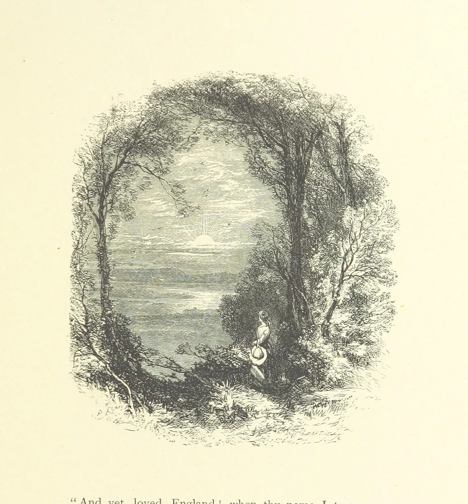An illustration from Picture Posies. Poems chiefly by living authors, and drawings by F. Walker, J. W. North, A. B. Boughton [and others] ... Engraved by Dalziel Brothers, 1874, leaf 175