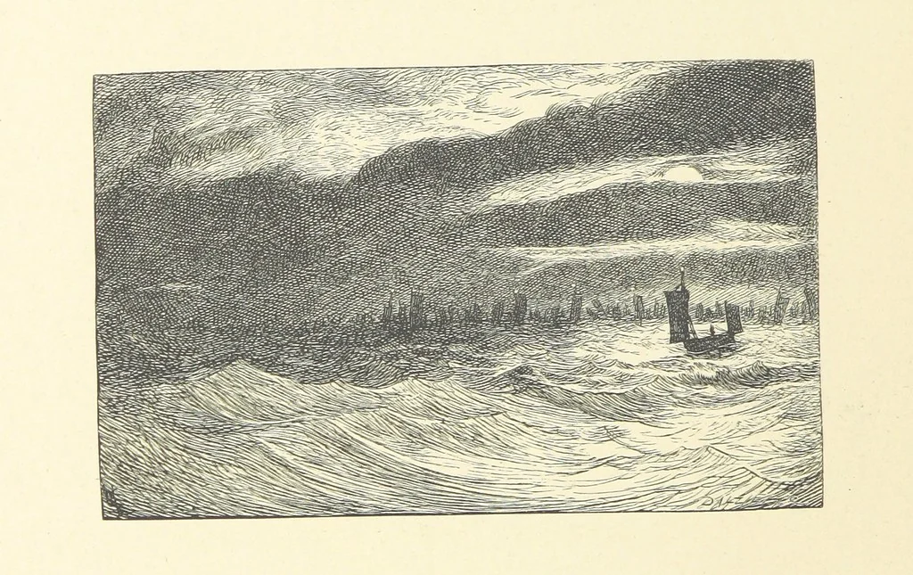 An illustration from Picture Posies. Poems chiefly by living authors, and drawings by F. Walker, J. W. North, A. B. Boughton [and others] ... Engraved by Dalziel Brothers, 1874, leaf 186