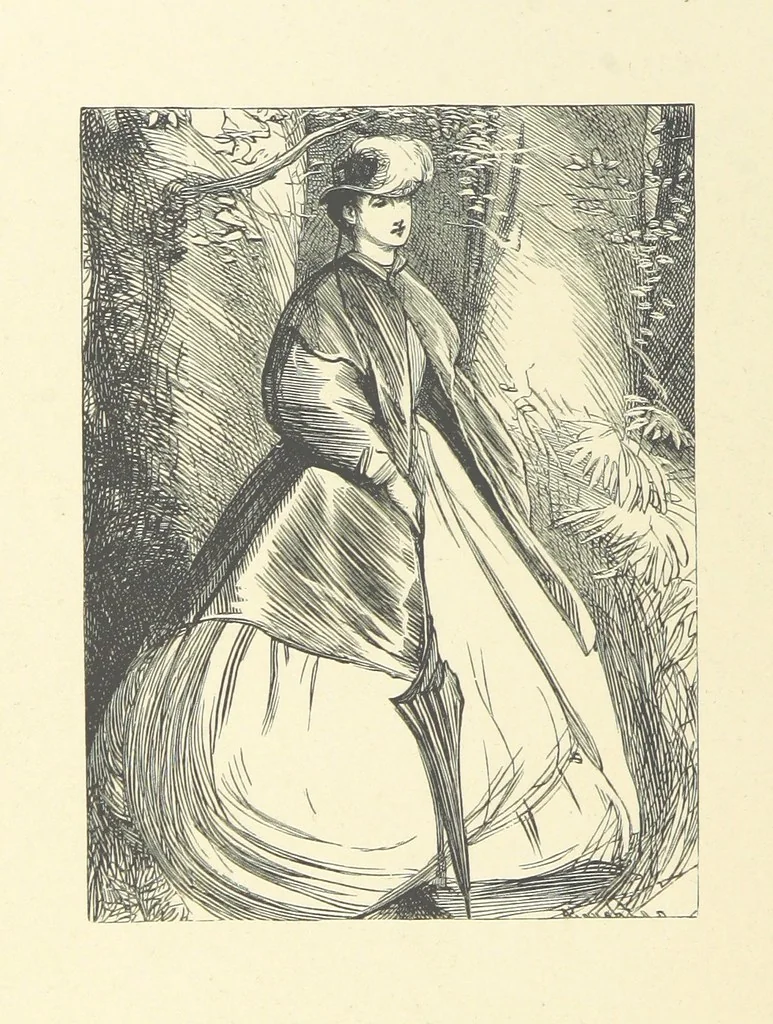 An illustration from Picture Posies. Poems chiefly by living authors, and drawings by F. Walker, J. W. North, A. B. Boughton [and others] ... Engraved by Dalziel Brothers, 1874, leaf 202