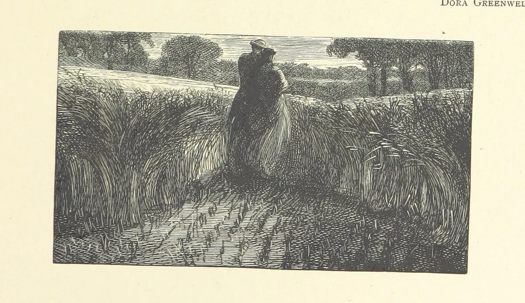 An illustration from Picture Posies. Poems chiefly by living authors, and drawings by F. Walker, J. W. North, A. B. Boughton [and others] ... Engraved by Dalziel Brothers, 1874, leaf 205