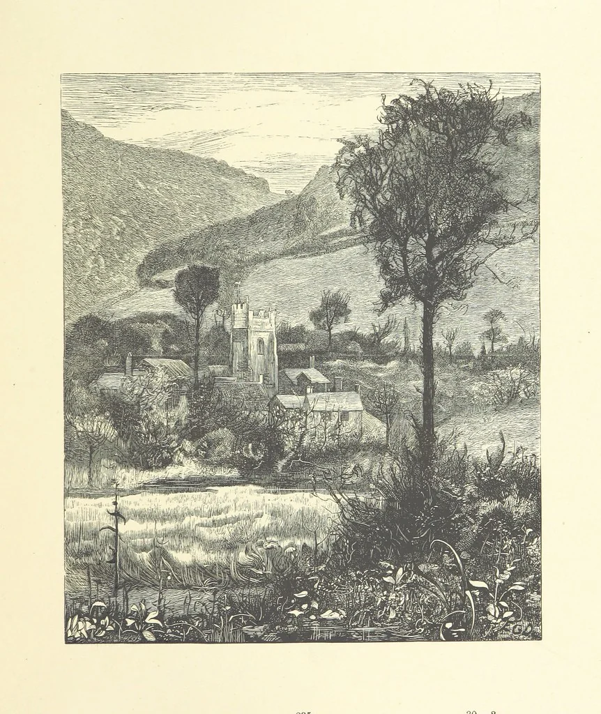 An illustration from Picture Posies. Poems chiefly by living authors, and drawings by F. Walker, J. W. North, A. B. Boughton [and others] ... Engraved by Dalziel Brothers, 1874, leaf 257