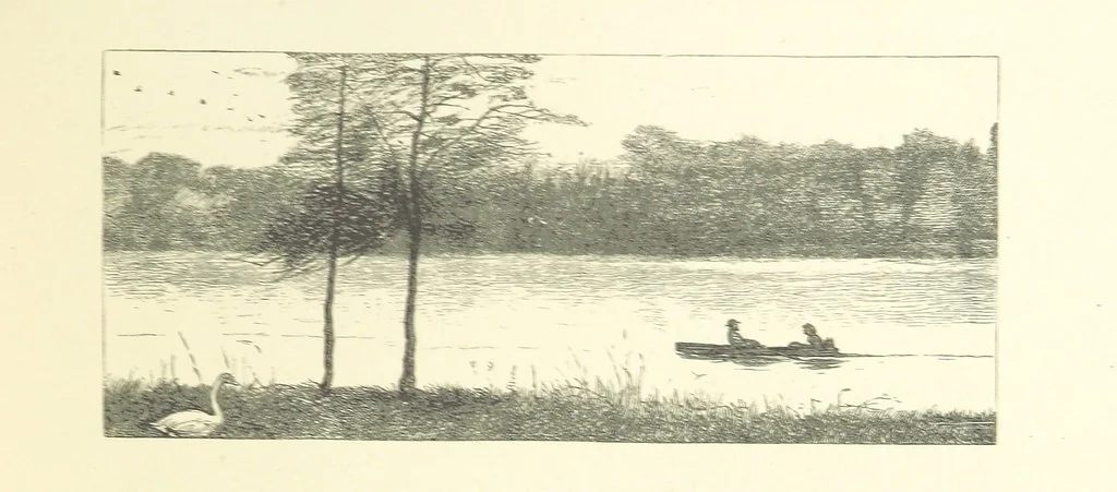 An illustration from Picture Posies. Poems chiefly by living authors, and drawings by F. Walker, J. W. North, A. B. Boughton [and others] ... Engraved by Dalziel Brothers, 1874, leaf 43