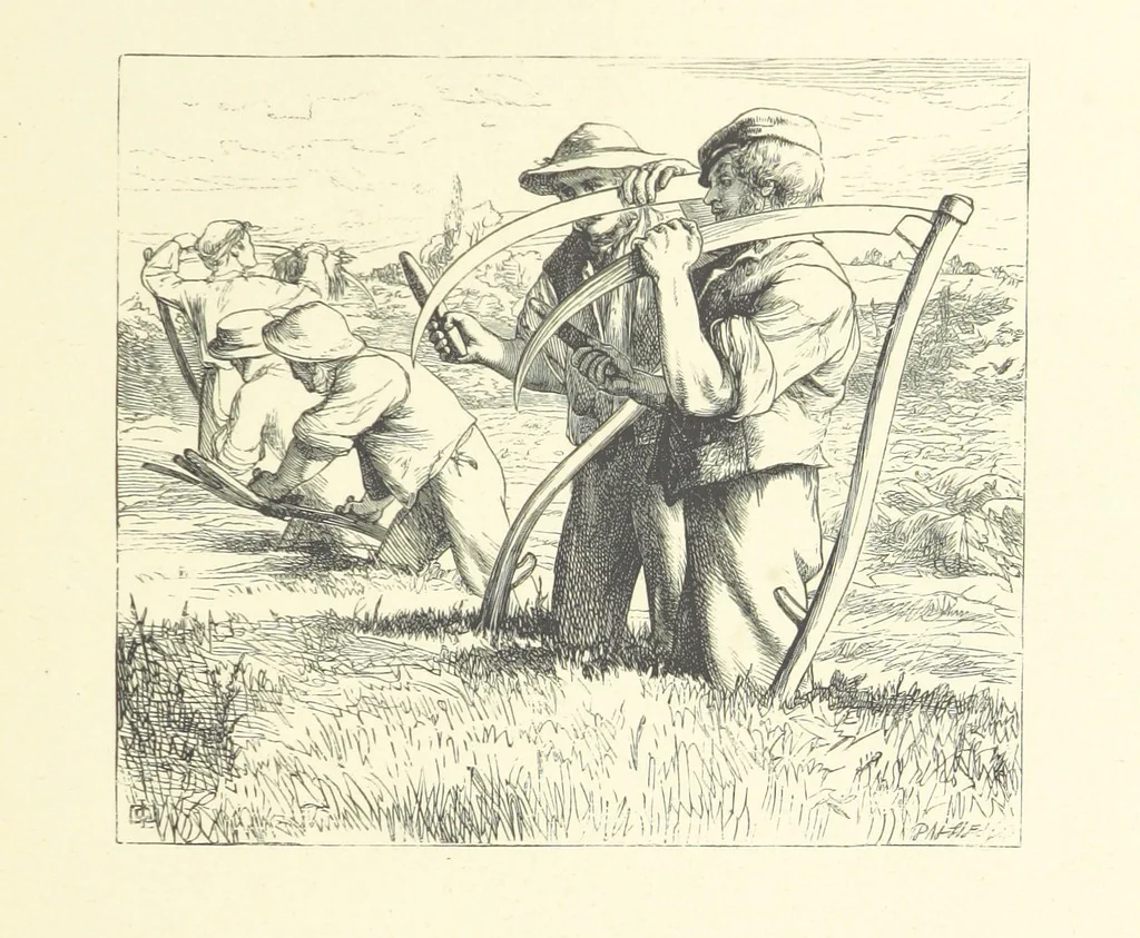 An illustration from Picture Posies. Poems chiefly by living authors, and drawings by F. Walker, J. W. North, A. B. Boughton [and others] ... Engraved by Dalziel Brothers, 1874, leaf 55