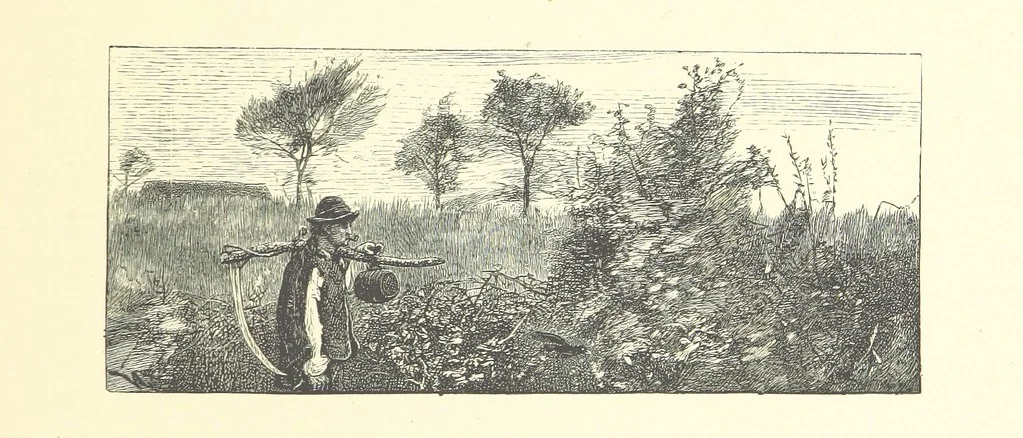 An illustration from Picture Posies. Poems chiefly by living authors, and drawings by F. Walker, J. W. North, A. B. Boughton [and others] ... Engraved by Dalziel Brothers, 1874, leaf 63