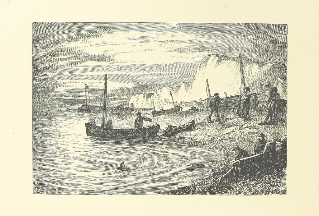 An illustration from Picture Posies. Poems chiefly by living authors, and drawings by F. Walker, J. W. North, A. B. Boughton [and others] ... Engraved by Dalziel Brothers, 1874, leaf 64