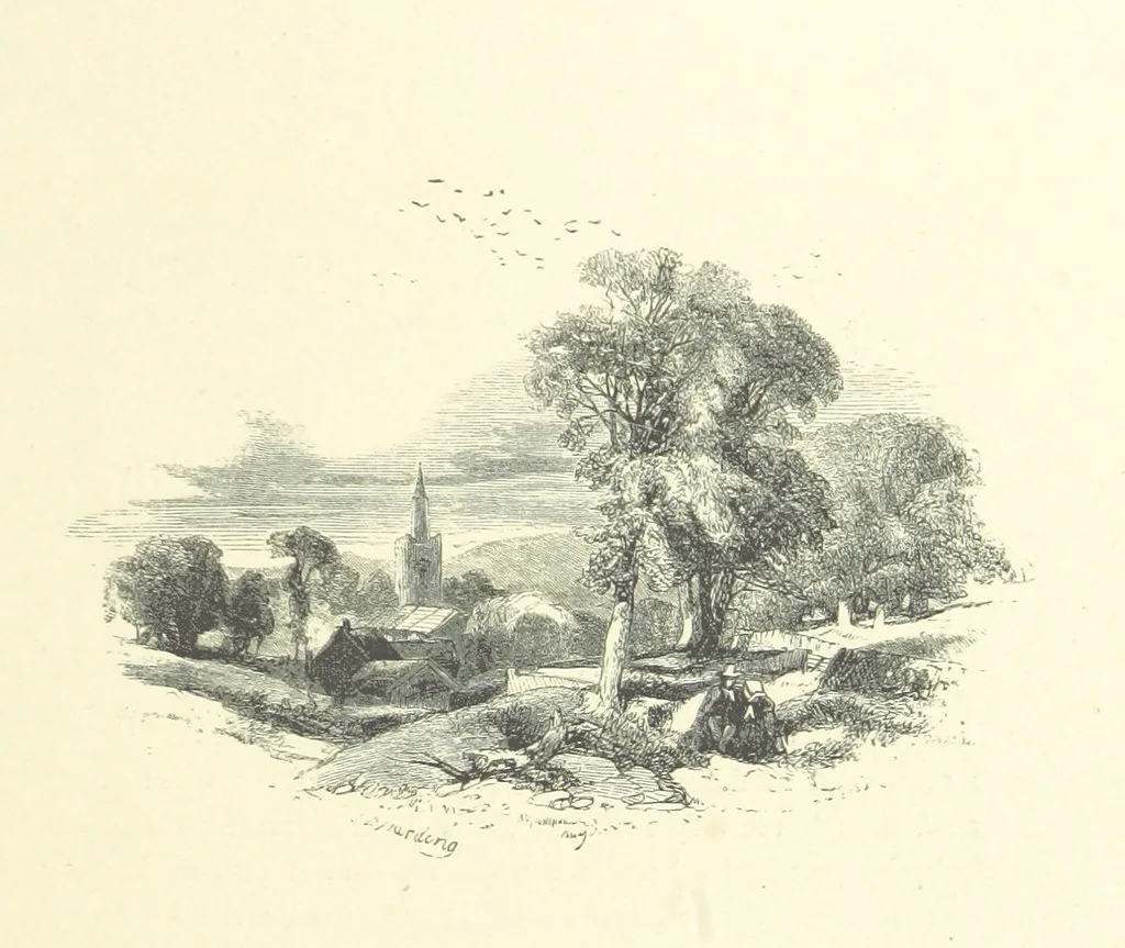 An illustration from Picture Posies. Poems chiefly by living authors, and drawings by F. Walker, J. W. North, A. B. Boughton [and others] ... Engraved by Dalziel Brothers, 1874, leaf 67