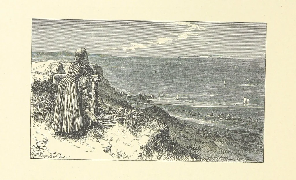 An illustration from Picture Posies. Poems chiefly by living authors, and drawings by F. Walker, J. W. North, A. B. Boughton [and others] ... Engraved by Dalziel Brothers, 1874, leaf 98