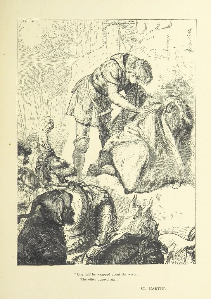 An illustration from Idyllic Pictures. Drawn by Barnes, Miss E. Edwards, P. Gray, Houghton, R. P. Leitch, Pinwell, Sandys, Small, G. Thomas, etc, 1867, leaf 189