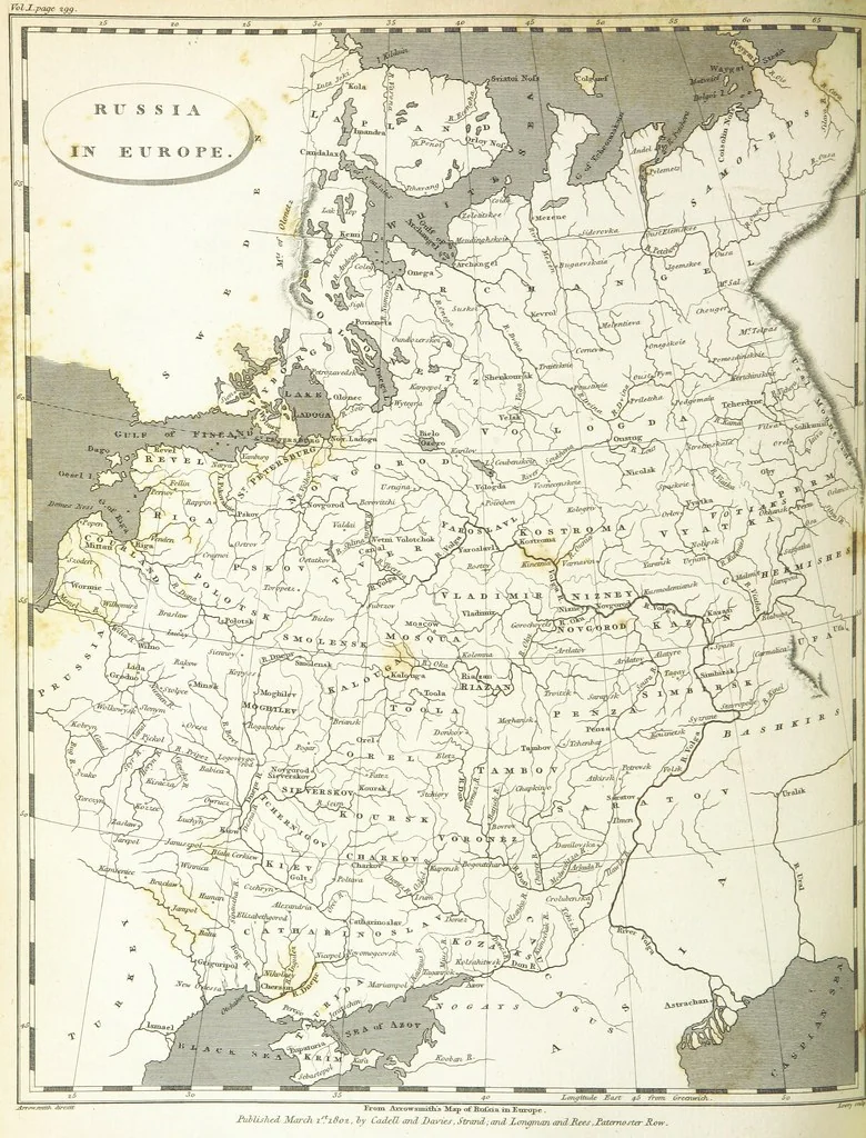An illustration from Modern Geography, a description of the Empires, states, and colonies, with the oceans, seas and islands in all parts of the World ... The Astronomical Introduction by the Rev. S. Vince. With numerous maps, 1802, leaf 450