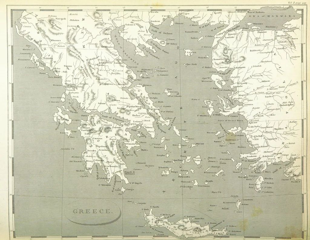 An illustration from Modern Geography, a description of the Empires, states, and colonies, with the oceans, seas and islands in all parts of the World ... The Astronomical Introduction by the Rev. S. Vince. With numerous maps, 1802, leaf 610