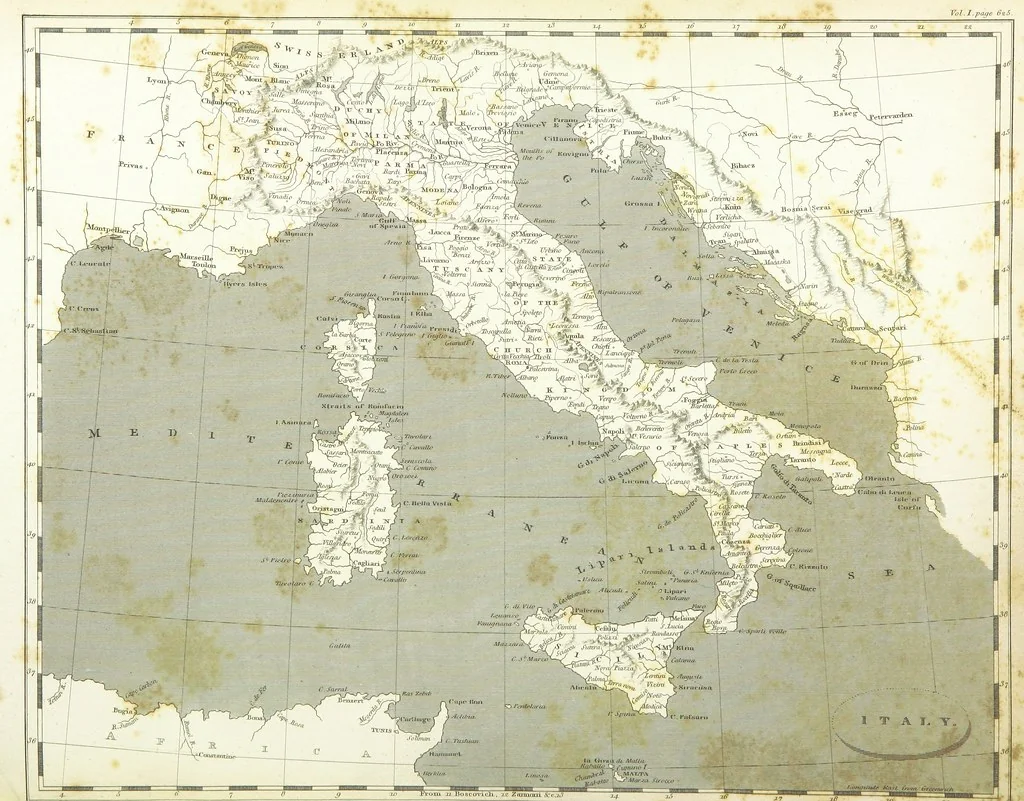 An illustration from Modern Geography, a description of the Empires, states, and colonies, with the oceans, seas and islands in all parts of the World ... The Astronomical Introduction by the Rev. S. Vince. With numerous maps, 1802, leaf 800