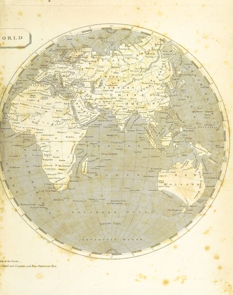 An illustration from Modern Geography, a description of the Empires, states, and colonies, with the oceans, seas and islands in all parts of the World ... The Astronomical Introduction by the Rev. S. Vince. With numerous maps, 1802, leaf 9