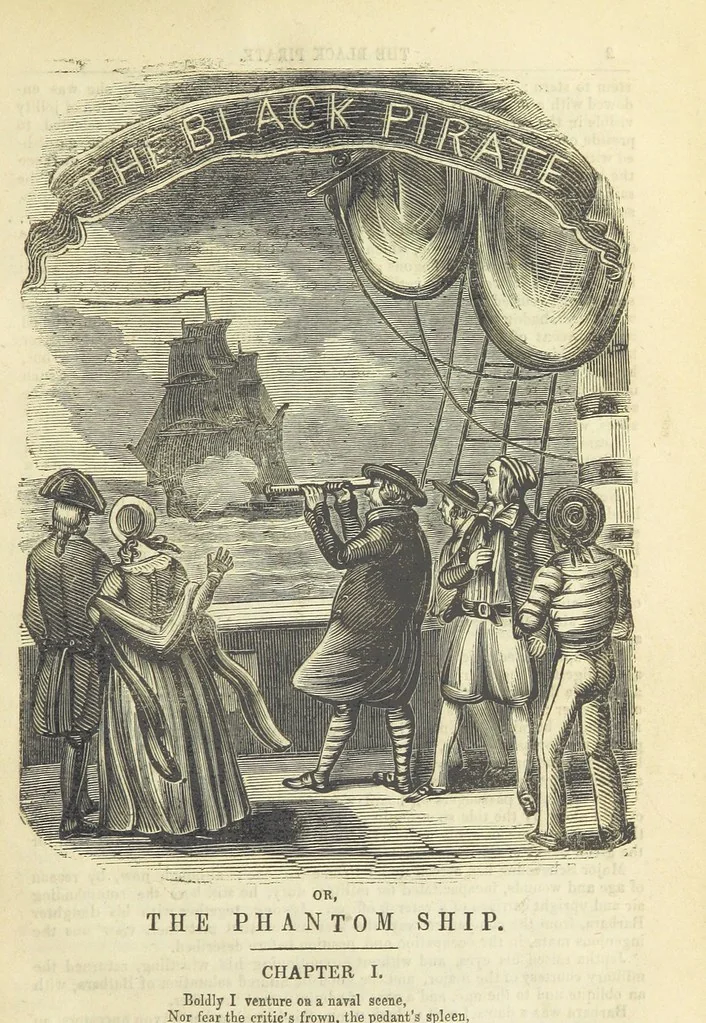 An illustration from The Black Pirate; or, the Phantom Ship. A romance, 1848, leaf 11