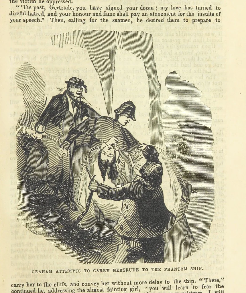 An illustration from The Black Pirate; or, the Phantom Ship. A romance, 1848, leaf 123