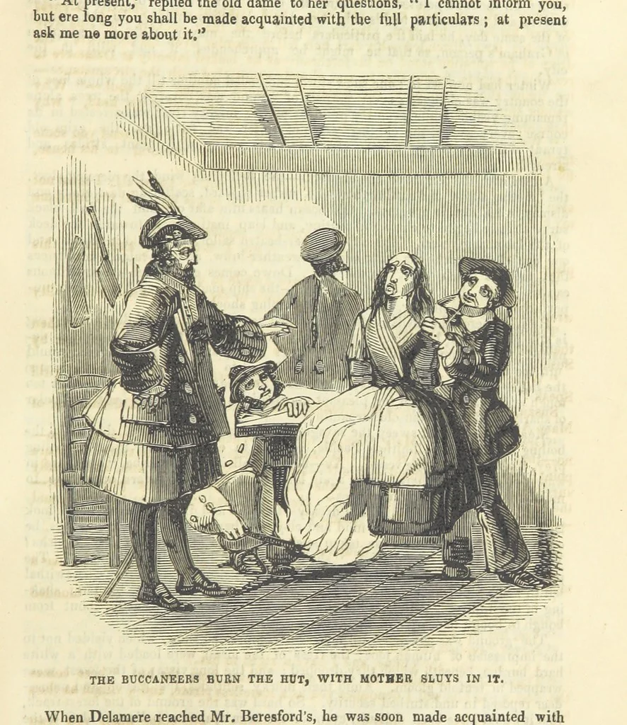 An illustration from The Black Pirate; or, the Phantom Ship. A romance, 1848, leaf 131