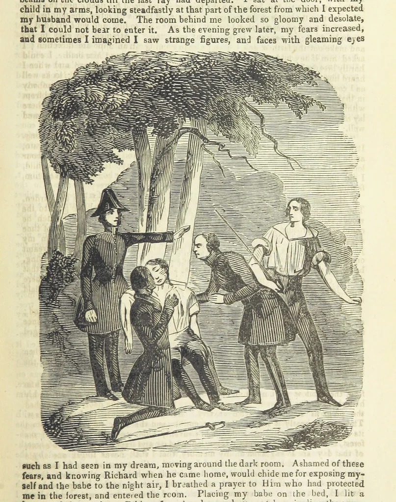 An illustration from The Black Pirate; or, the Phantom Ship. A romance, 1848, leaf 171