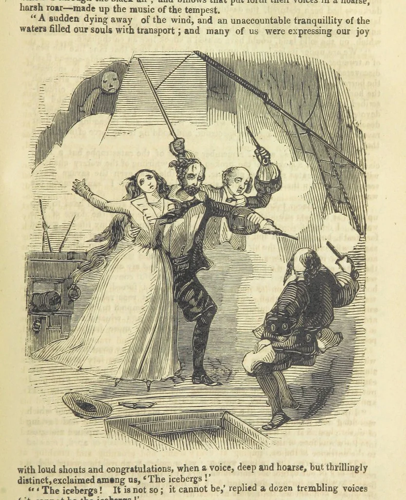 An illustration from The Black Pirate; or, the Phantom Ship. A romance, 1848, leaf 203