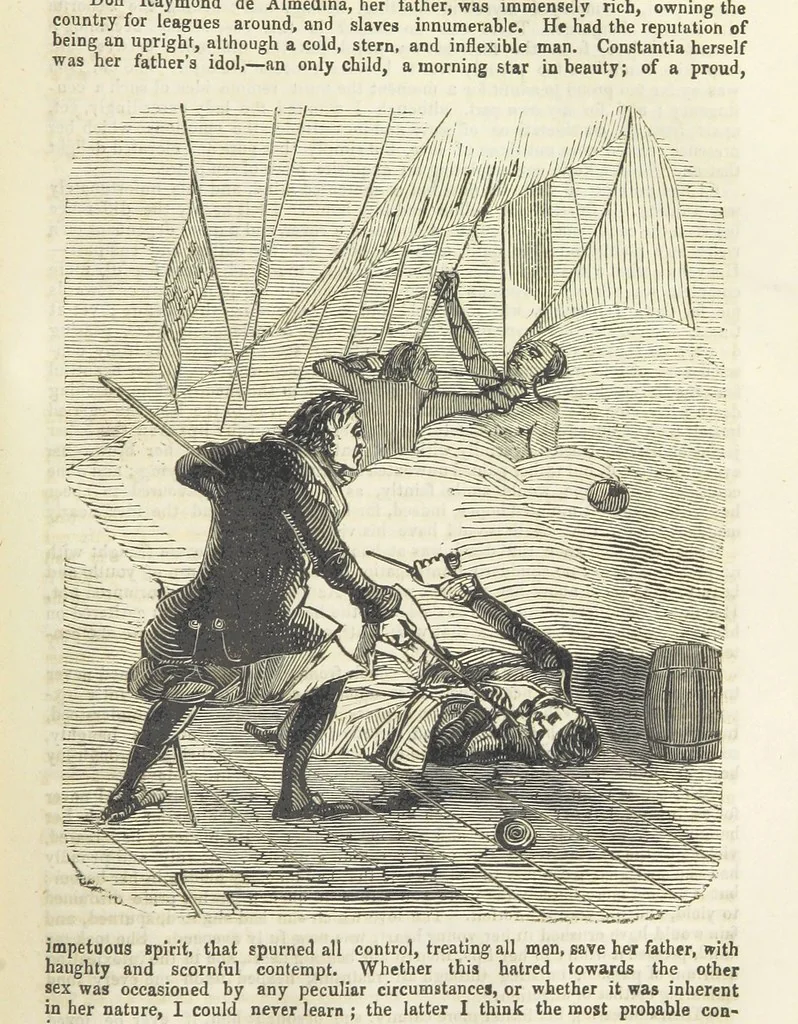 An illustration from The Black Pirate; or, the Phantom Ship. A romance, 1848, leaf 227