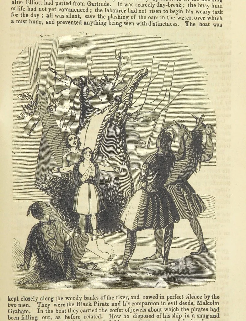 An illustration from The Black Pirate; or, the Phantom Ship. A romance, 1848, leaf 235