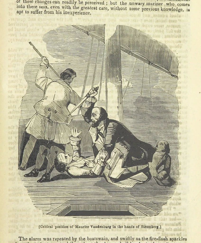 An illustration from The Black Pirate; or, the Phantom Ship. A romance, 1848, leaf 283