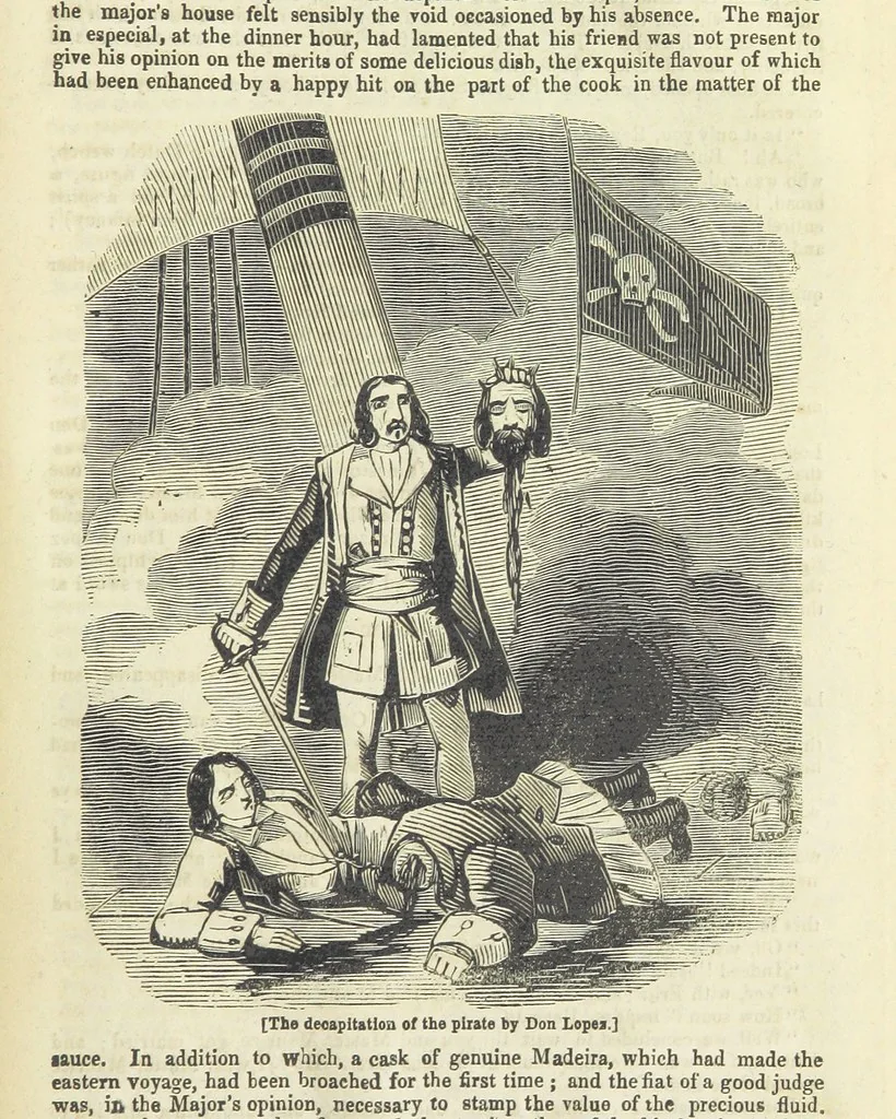 An illustration from The Black Pirate; or, the Phantom Ship. A romance, 1848, leaf 291