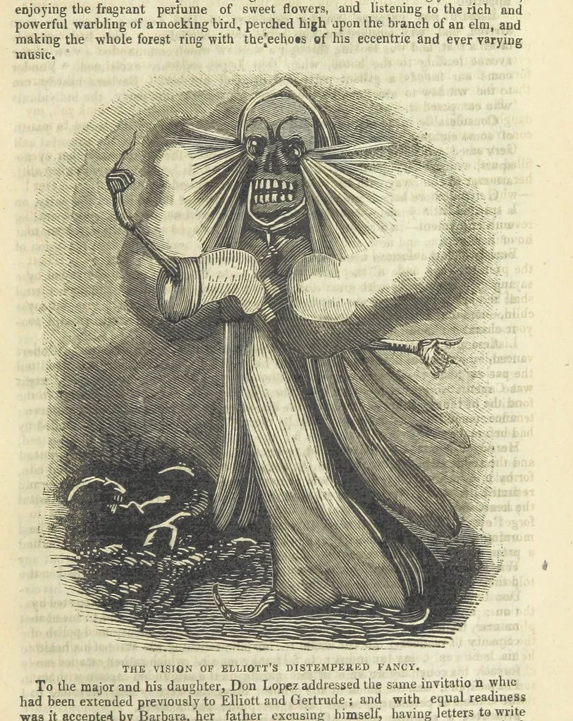 An illustration from The Black Pirate; or, the Phantom Ship. A romance, 1848, leaf 43