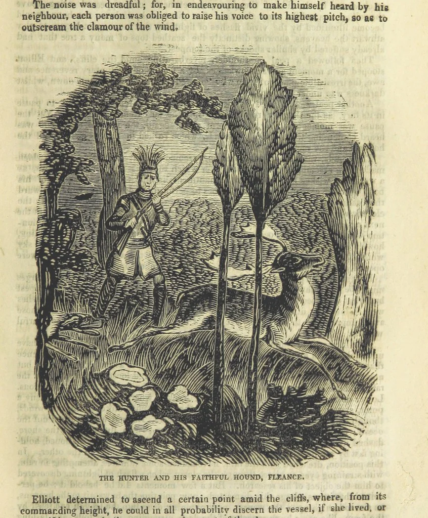An illustration from The Black Pirate; or, the Phantom Ship. A romance, 1848, leaf 75