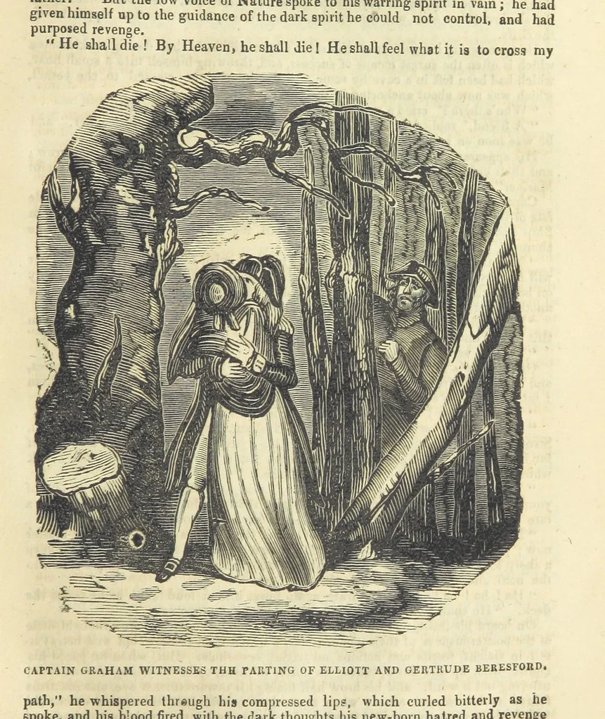 An illustration from The Black Pirate; or, the Phantom Ship. A romance, 1848, leaf 91
