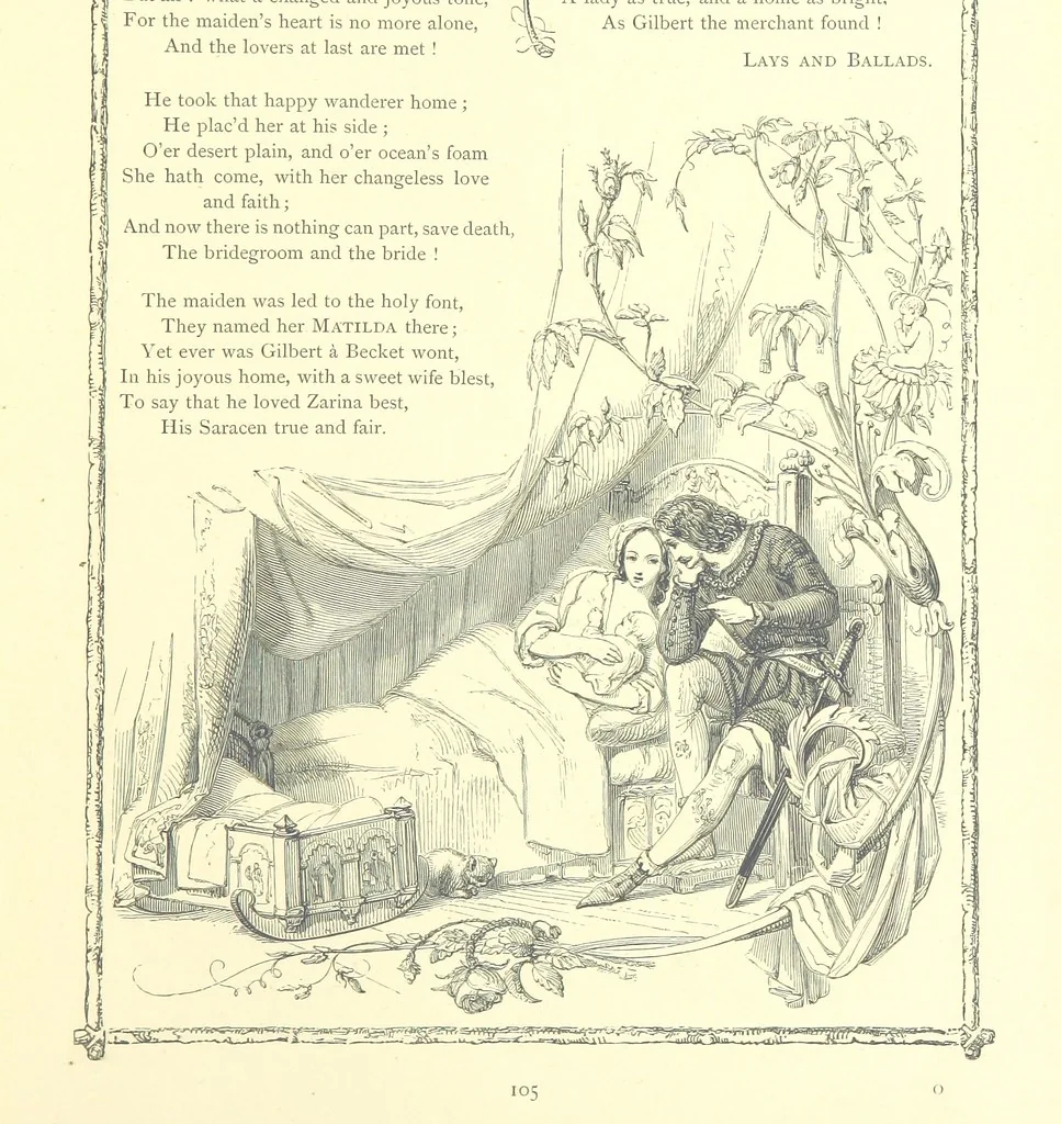 An illustration from Poems and Pictures ... A new edition, 1865, leaf 121