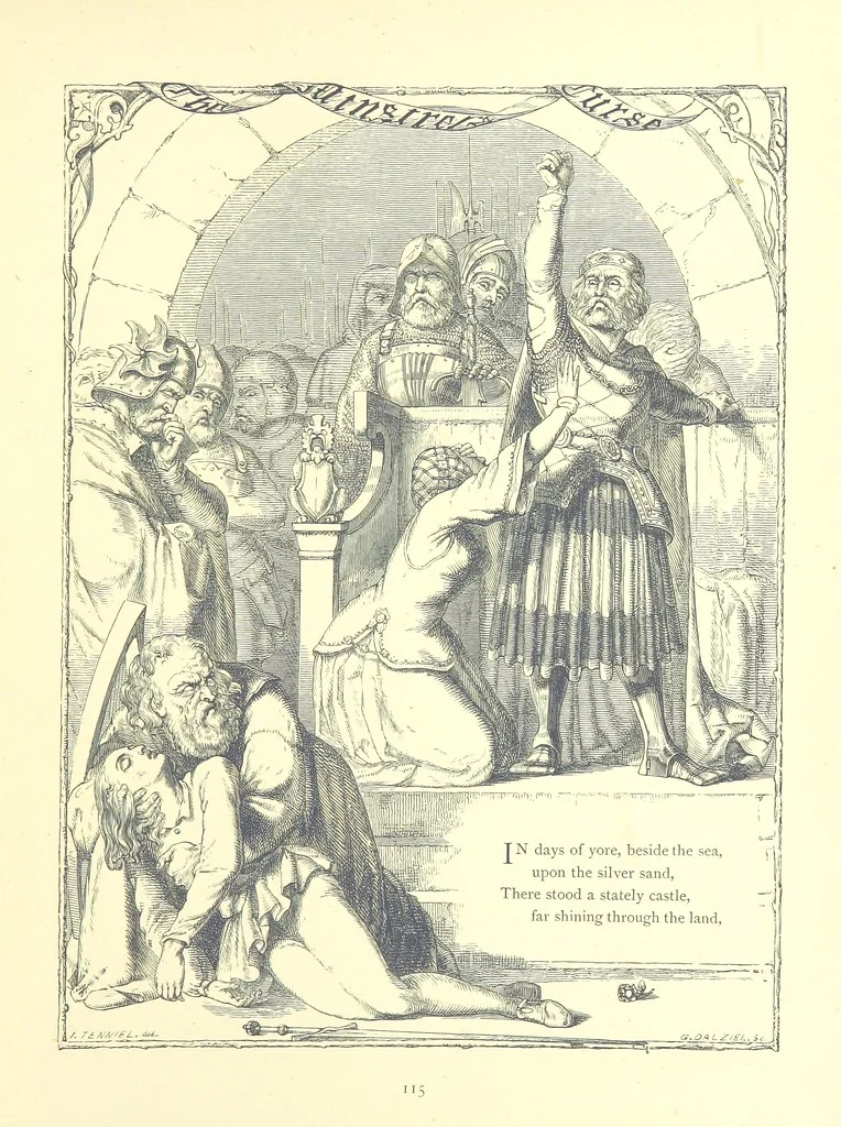 An illustration from Poems and Pictures ... A new edition, 1865, leaf 131