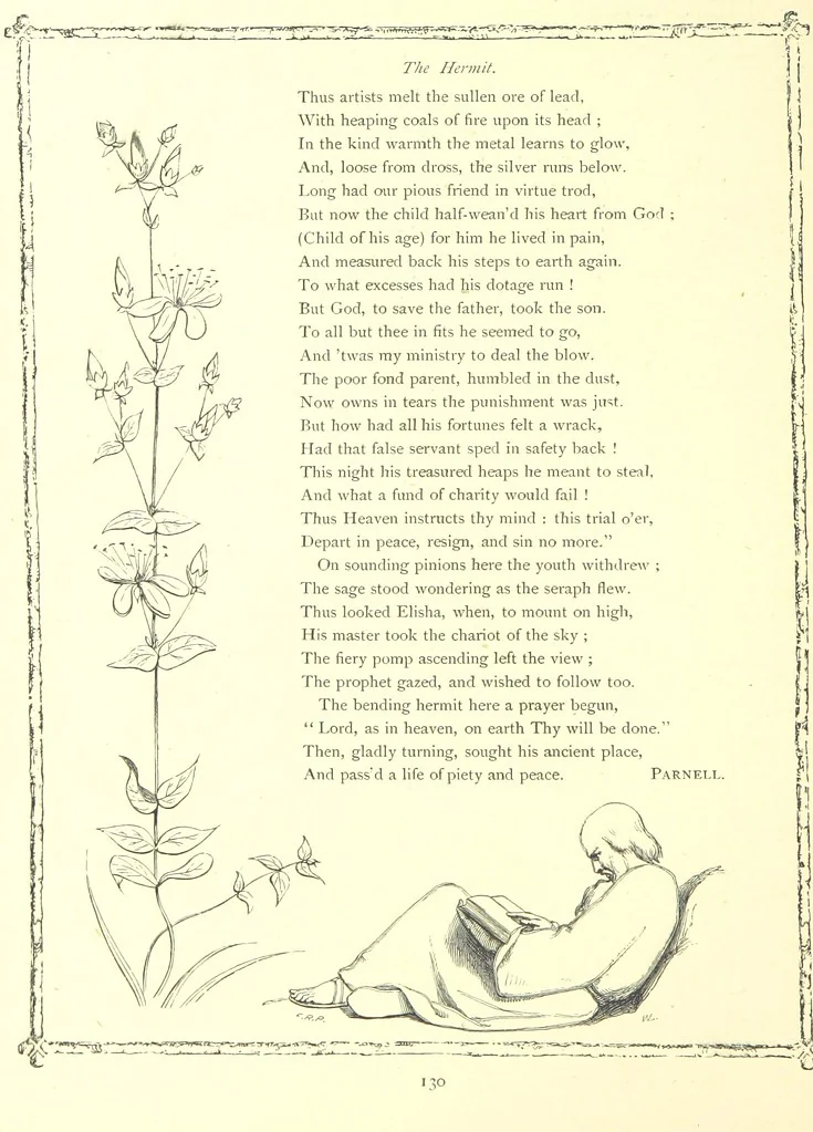 An illustration from Poems and Pictures ... A new edition, 1865, leaf 146