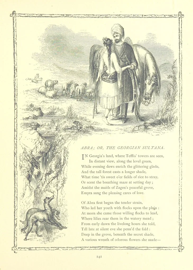 An illustration from Poems and Pictures ... A new edition, 1865, leaf 157