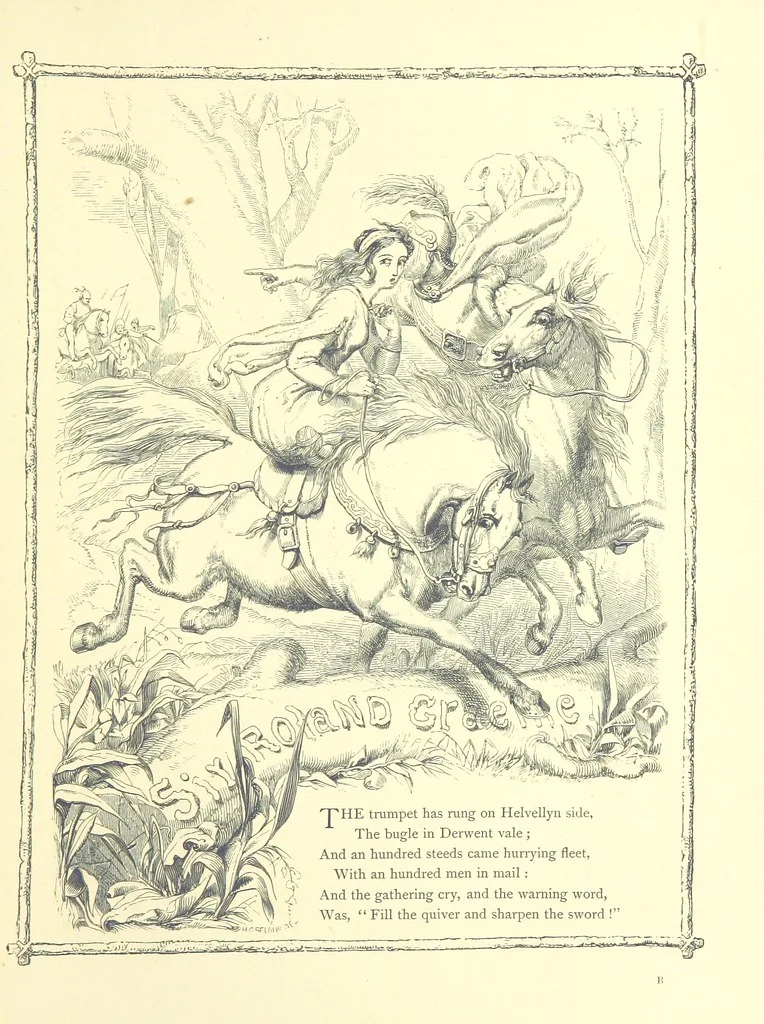 An illustration from Poems and Pictures ... A new edition, 1865, leaf 17