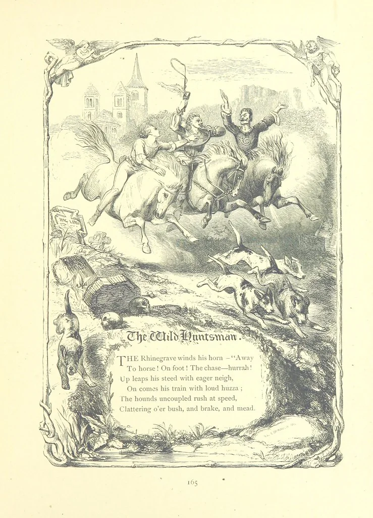 An illustration from Poems and Pictures ... A new edition, 1865, leaf 181