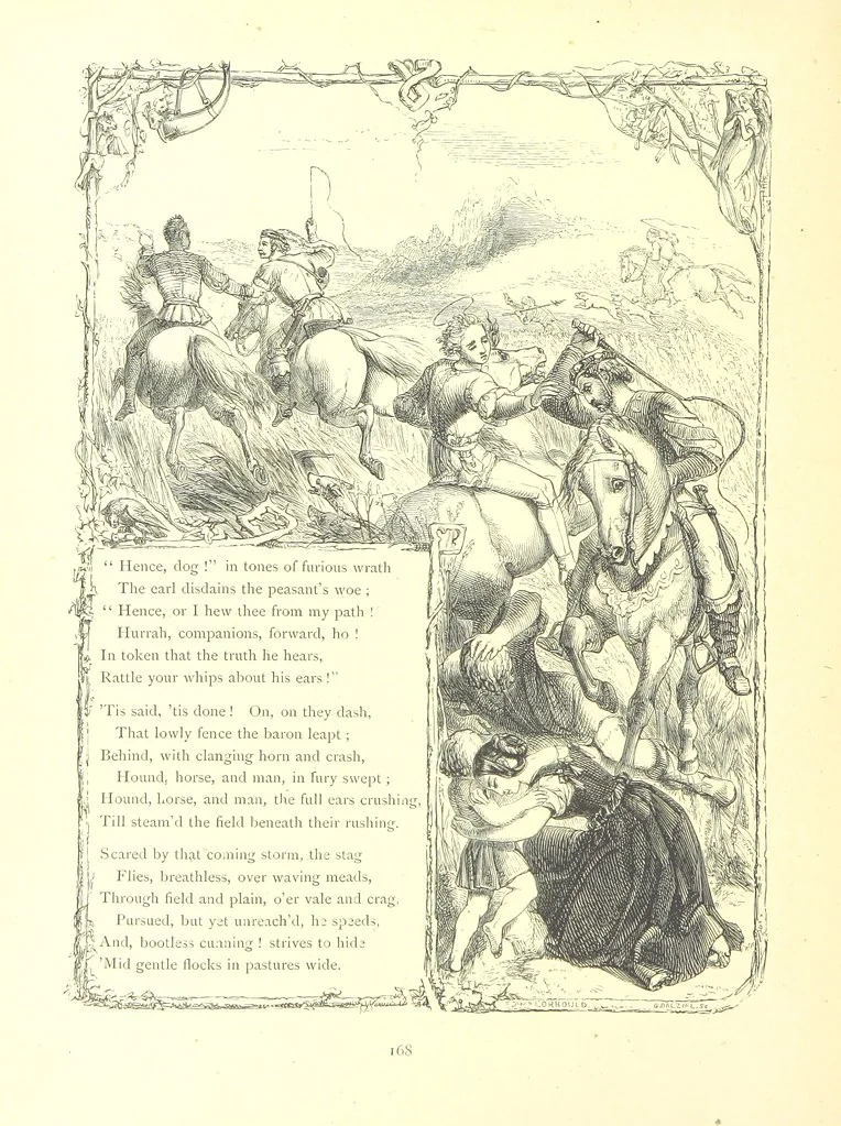 An illustration from Poems and Pictures ... A new edition, 1865, leaf 184