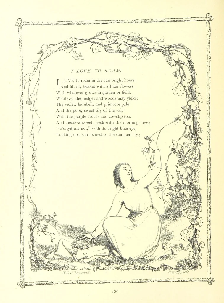 An illustration from Poems and Pictures ... A new edition, 1865, leaf 202