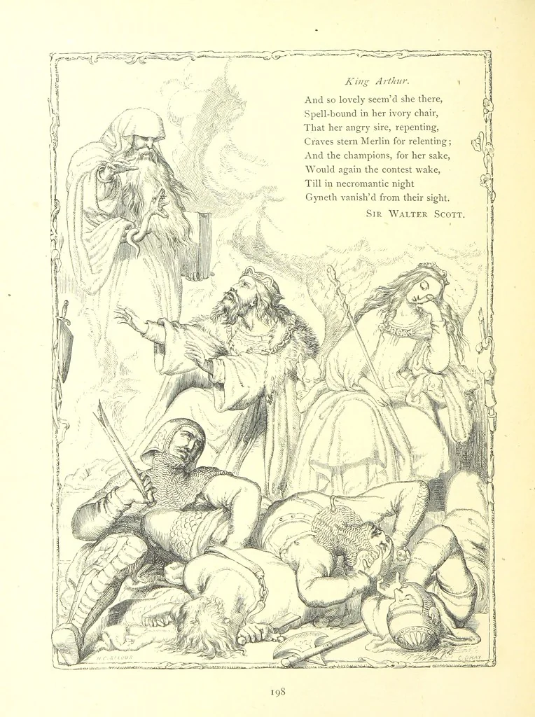 An illustration from Poems and Pictures ... A new edition, 1865, leaf 214
