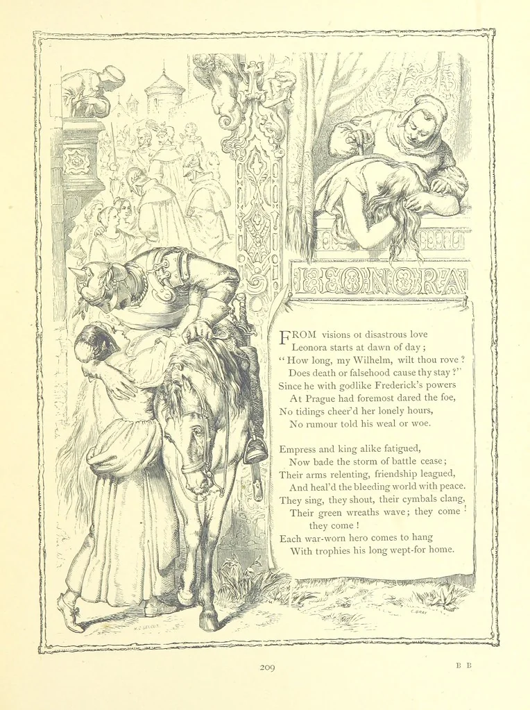 An illustration from Poems and Pictures ... A new edition, 1865, leaf 225