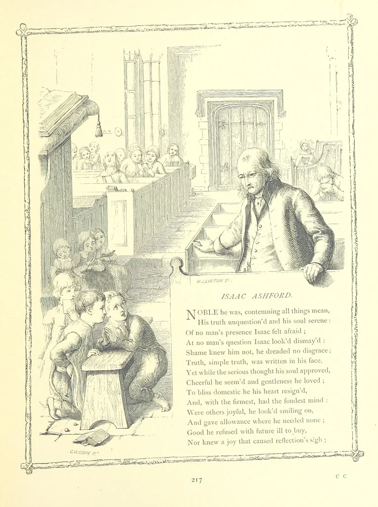 An illustration from Poems and Pictures ... A new edition, 1865, leaf 233