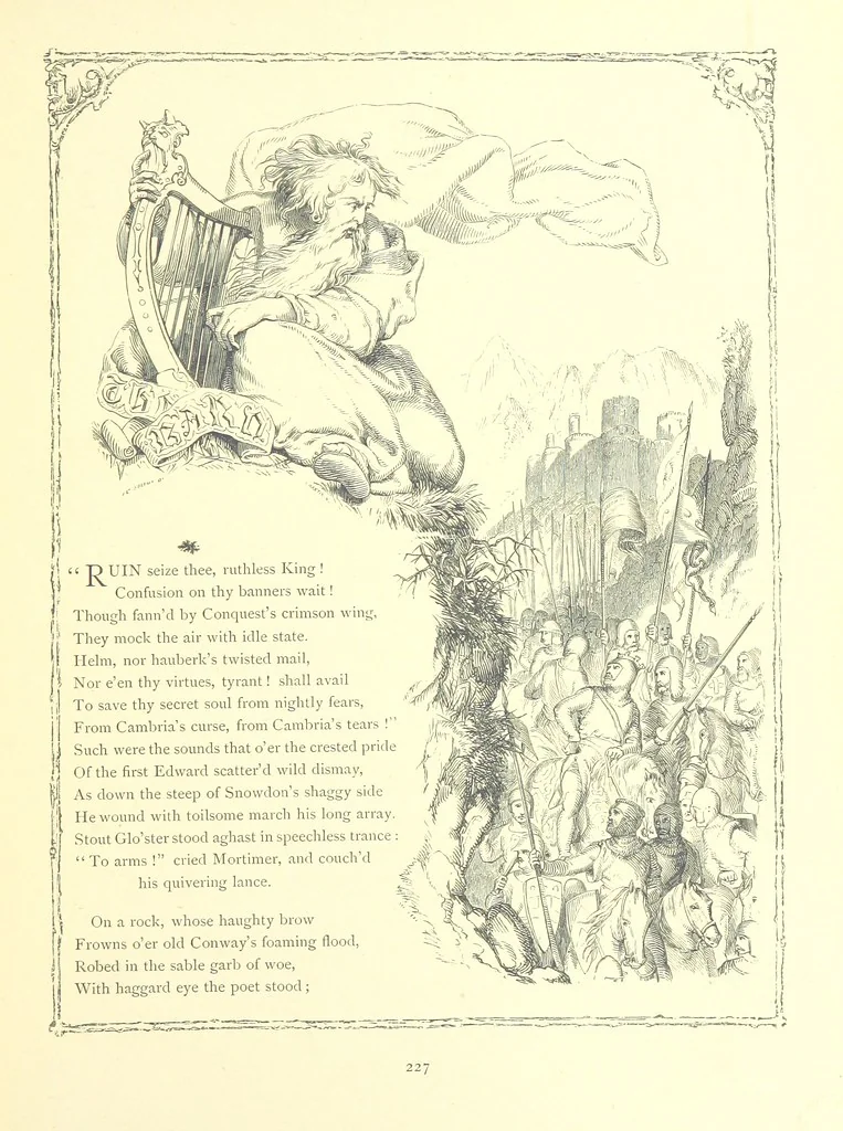 An illustration from Poems and Pictures ... A new edition, 1865, leaf 243